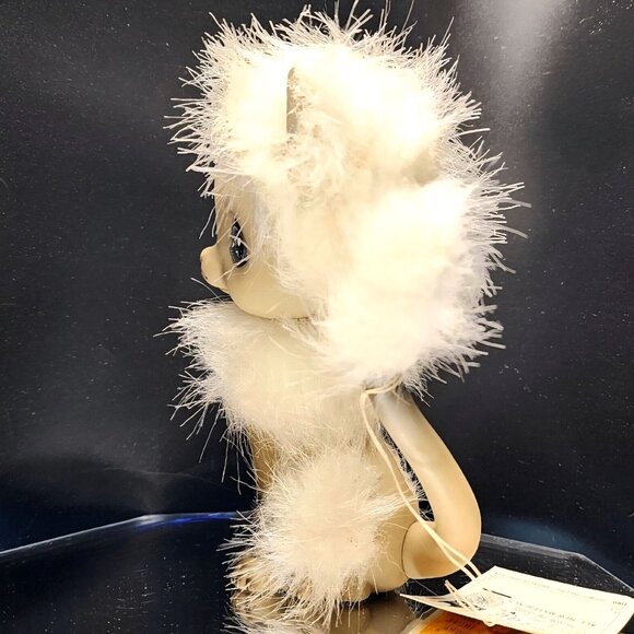 Siamese Cat Kamar Green Eyes Mimi 1968 Vintage Fuzzy Hair Rubber Toy Japan Big E - Picture 4 of 10